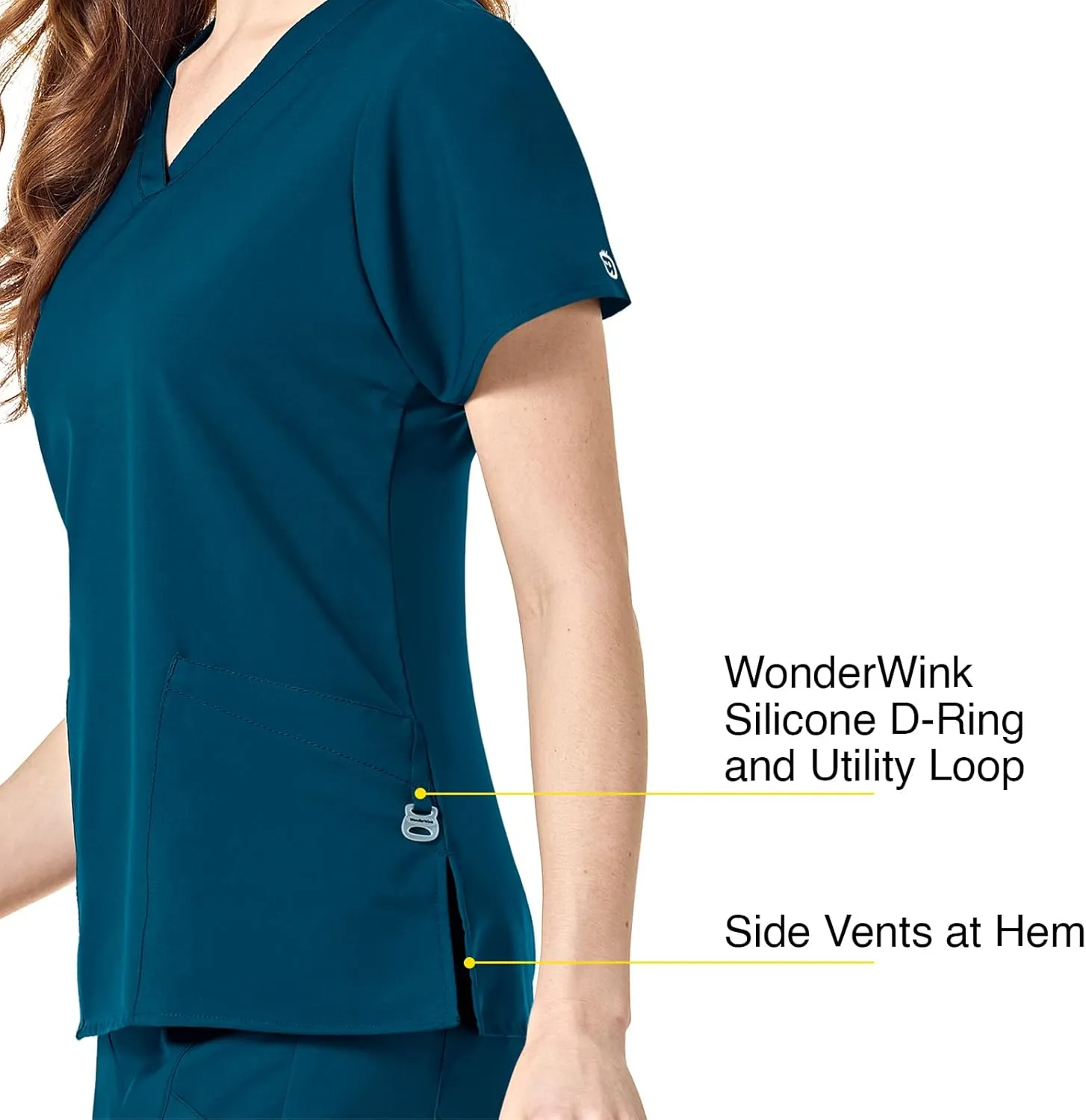 WonderWink Women's Basic V-Neck Top