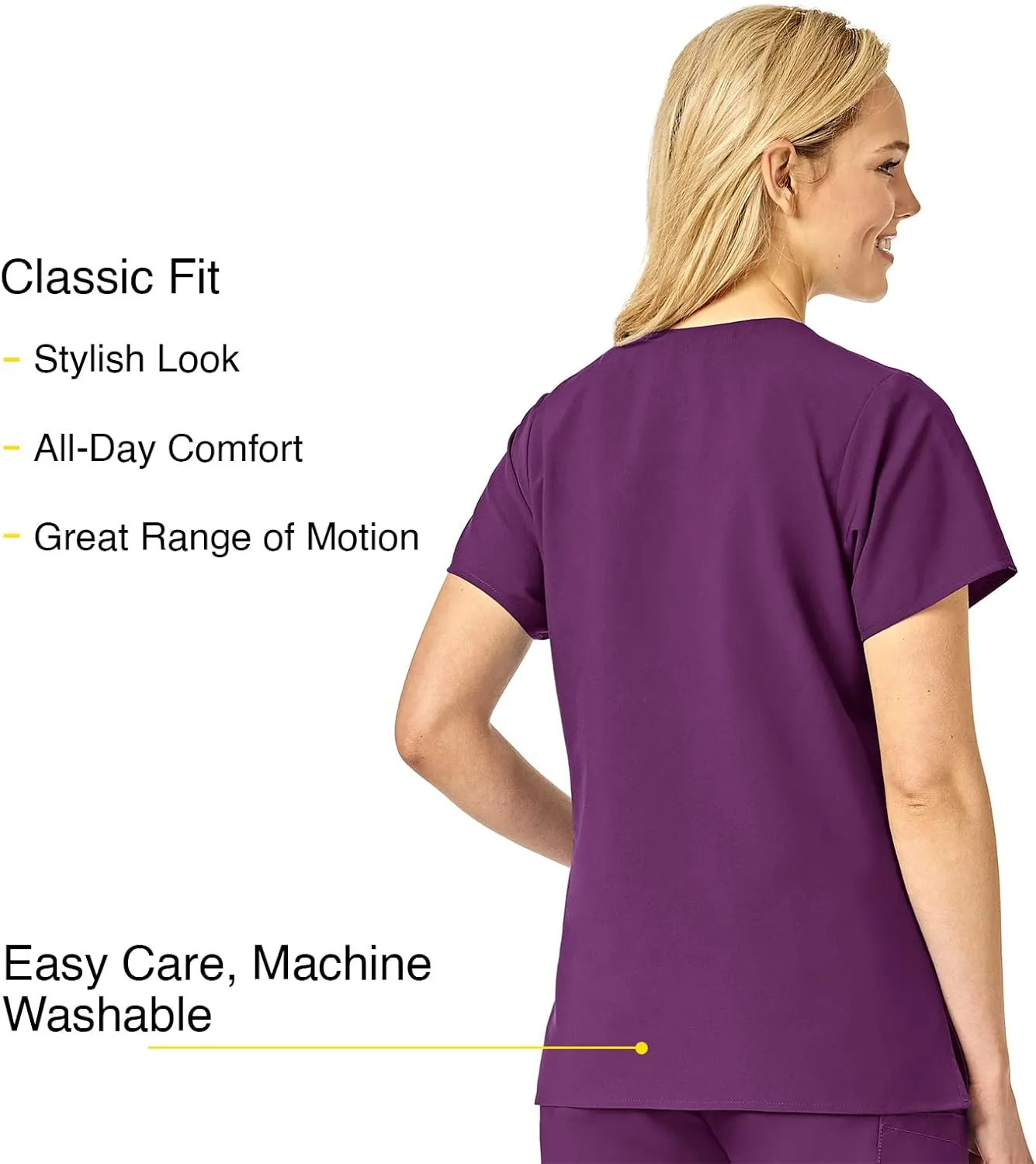 WonderWink Women's Basic V-Neck Top