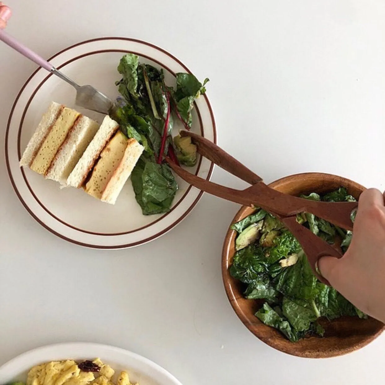 Wooden Salad Tongs