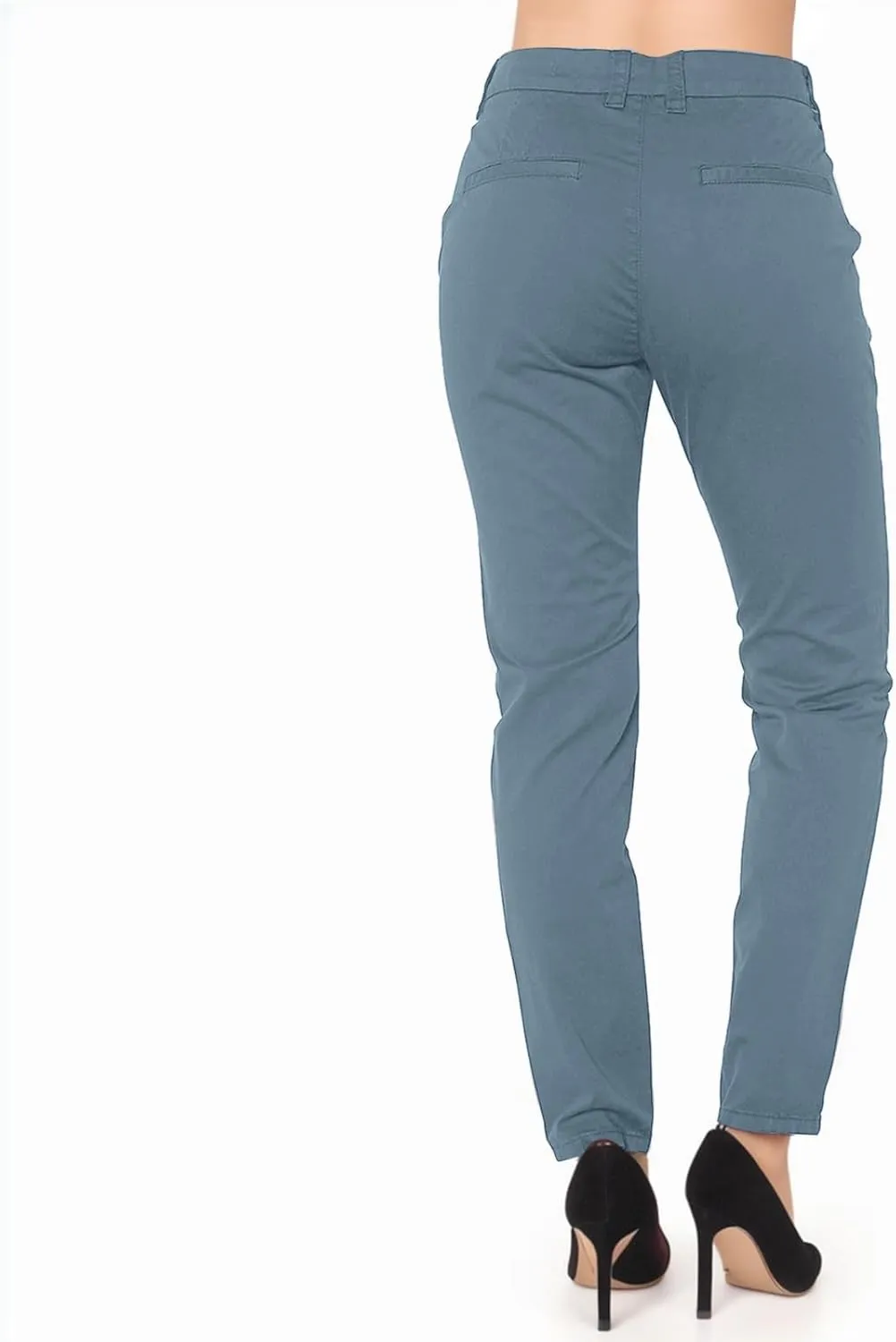Work Pants for Women High Waist Straight Leg Stretchy Business Office Dressy Casual Trousers Slacks with Pockets