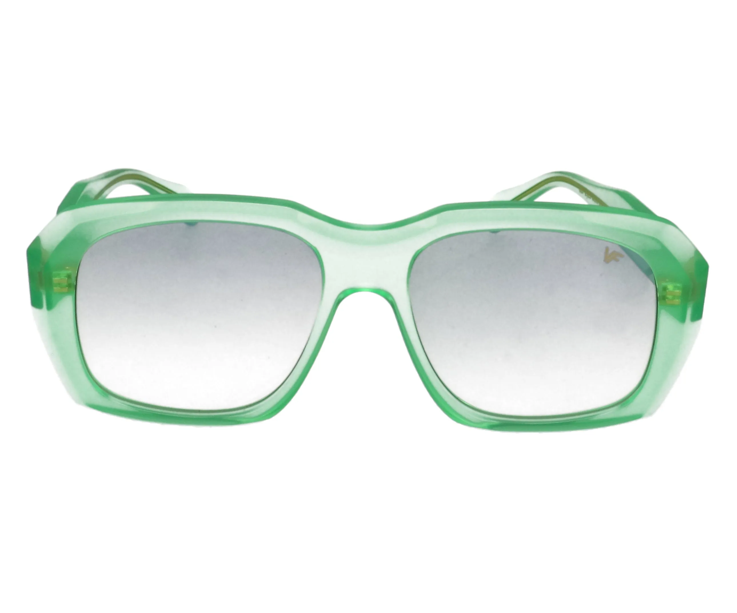Neon Green XXL Geometric Acetate Sunglasses