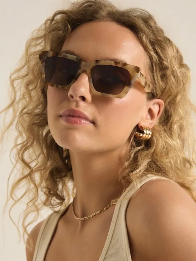 Z SUPPLY - Feel Good Sunglasses In Blonde Tort
