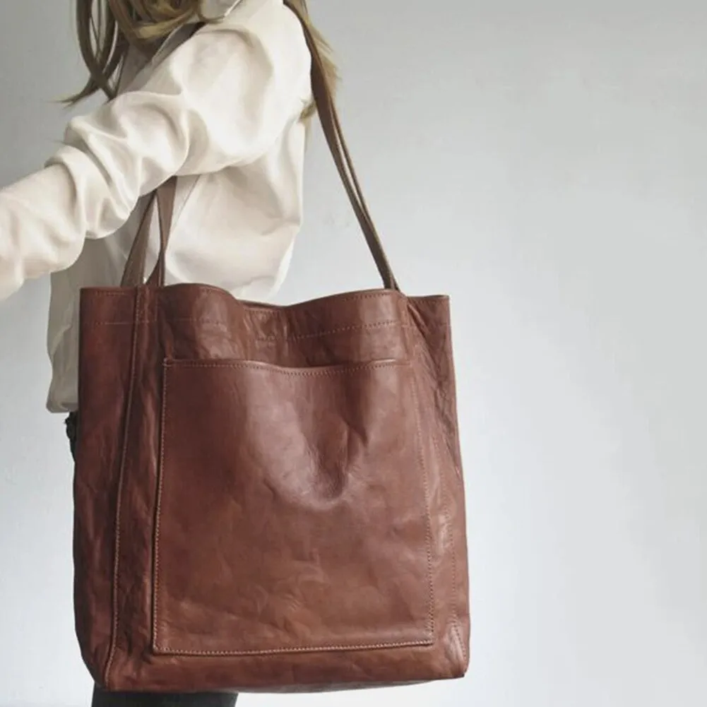ZARA | Vintage Leather Bag with Soft Leather